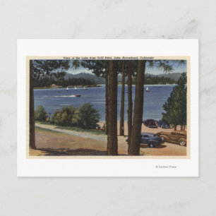 Cartão Postal Vista do ponto de grelha do lago