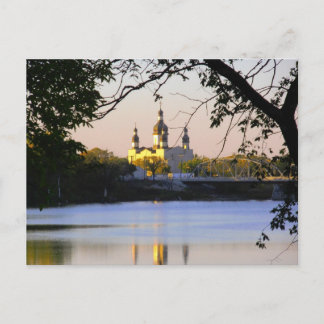 Cartão Postal Vista do rio da Igreja Catedral