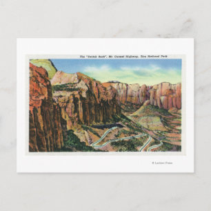 Cartão Postal Vista do Switch Back, Mt. Carmel Highway