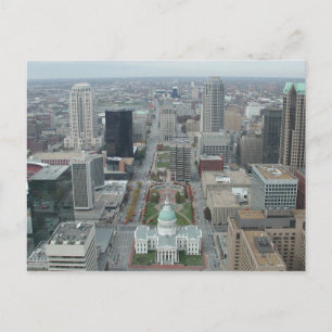 Cartão Postal Vista do topo do Gateway Arch, St. Louis