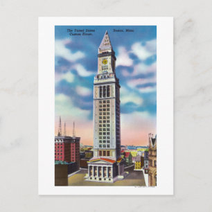 Cartão Postal Vista Exterior da Casa Personalizada dos EUA