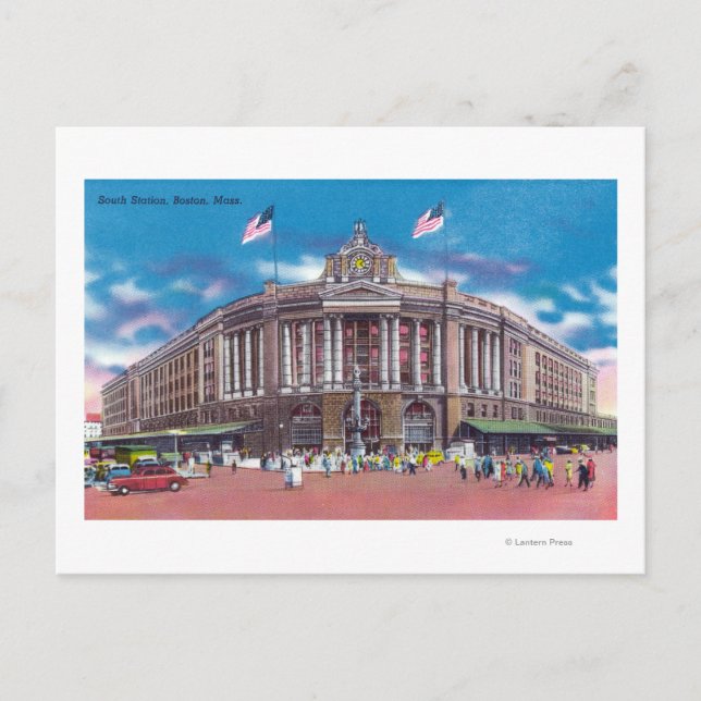 Cartão Postal Vista Exterior da Estação Sul (Frente)