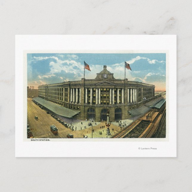 Cartão Postal Vista Exterior da Estação Sul nº 3 (Frente)