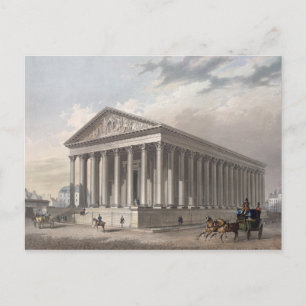 Cartão Postal Vista exterior da Madeleine, Paris