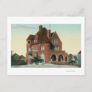 Cartão Postal Vista Exterior da Residência do Crocker