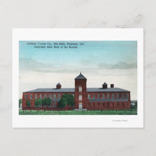 Cartão Postal Vista Exterior das Moedas de Seda de Currier (Frente)