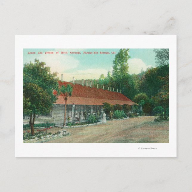 Cartão Postal Vista exterior do anexo e dos locais de alojamento (Frente)