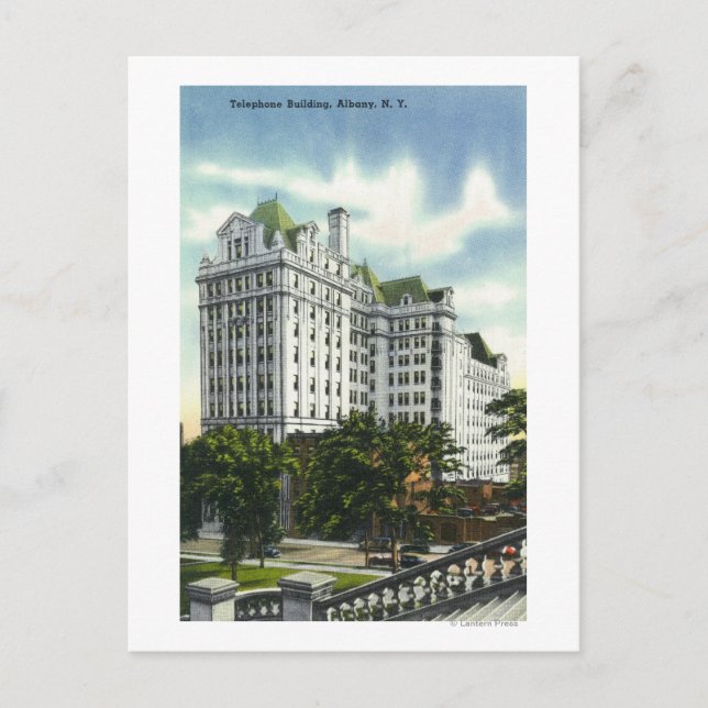 Cartão Postal Vista Exterior do Edifício de Telefone nº 2 (Frente)