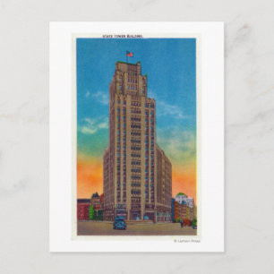 Cartão Postal Vista Exterior do Edifício em Torre Estatal