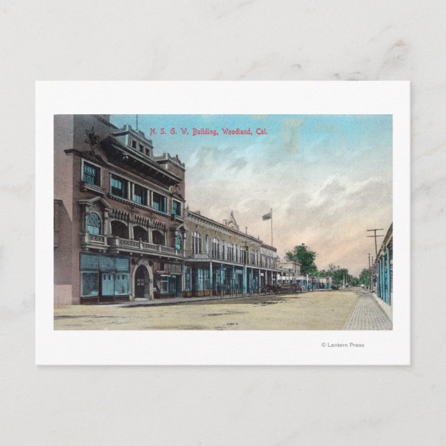 Cartão Postal Vista Exterior do EdifícioWoodland, CA (Frente)