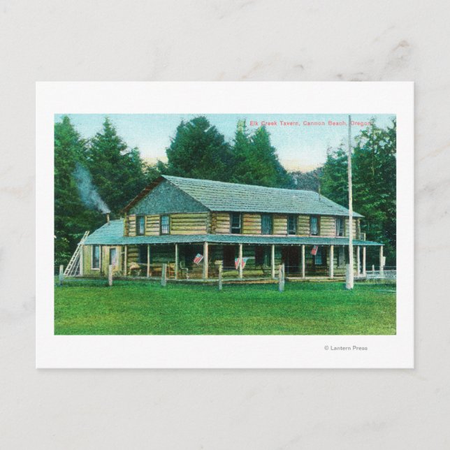 Cartão Postal Vista Exterior do Elk Creek Tavern (Frente)