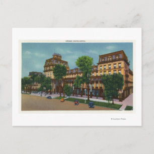 Cartão Postal Vista exterior do Grand Union Hotel # 2