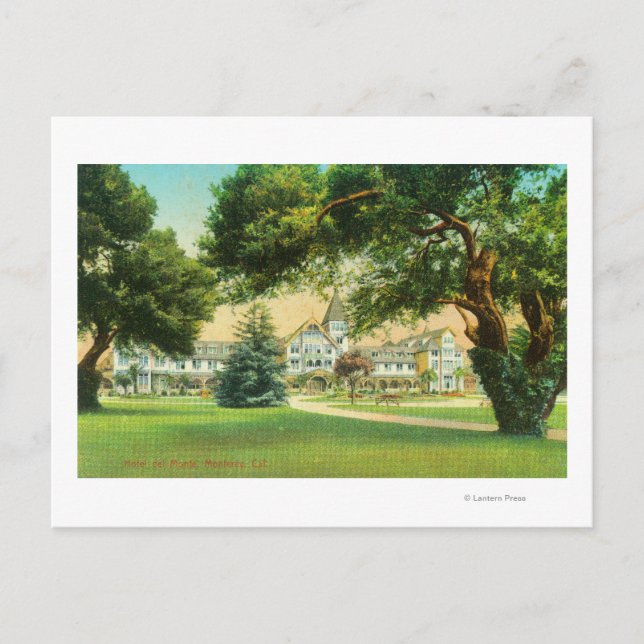 Cartão Postal Vista exterior do Hotel del Monte (Frente)