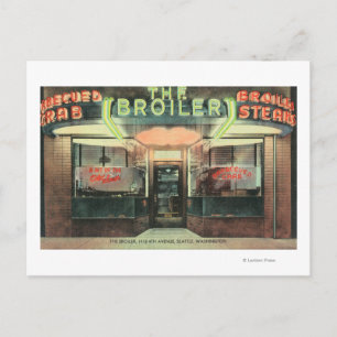 Cartão Postal Vista Exterior do Restaurante Broiler