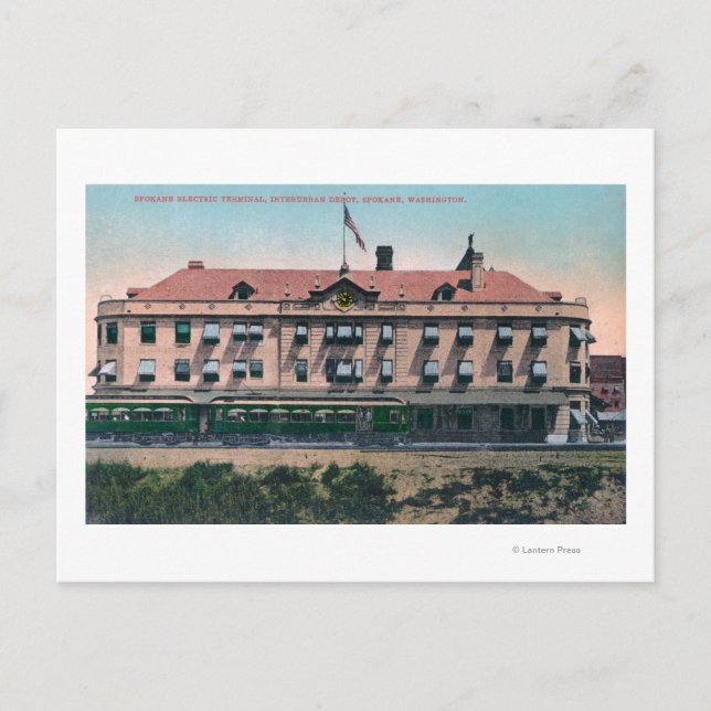 Cartão Postal Vista Exterior do Terminal e do Depósito (Frente)