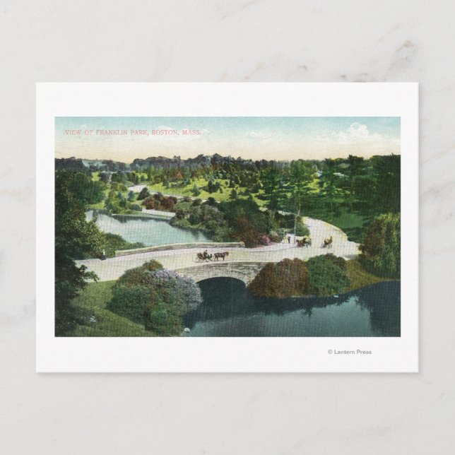 Cartão Postal Vista Geral do Franklin Park (Frente)