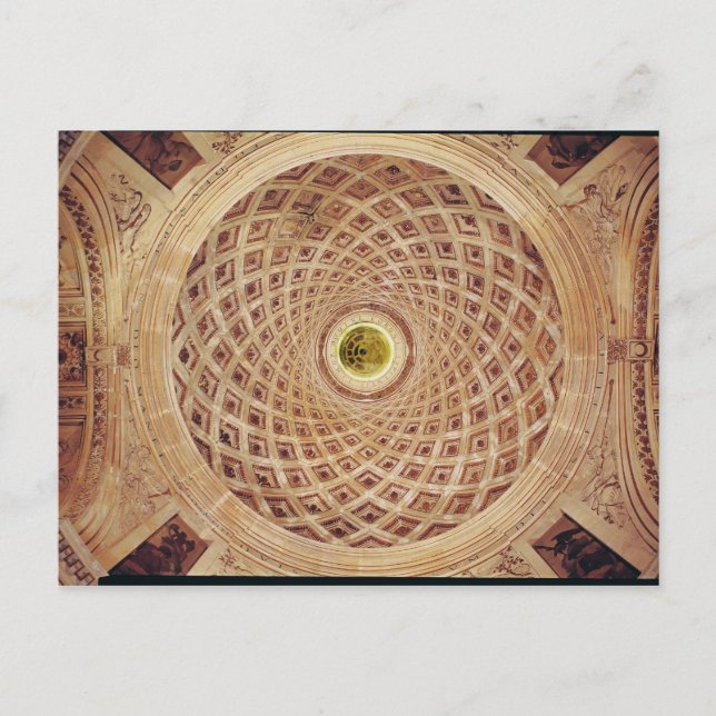 Cartão Postal Vista interior da cupola na capela (Frente)