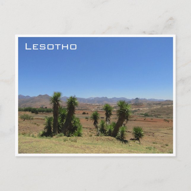 Cartão Postal vista lesotho (Frente)