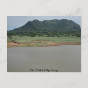 Cartão Postal Vista natural de Voi willife Lodge, Quénia