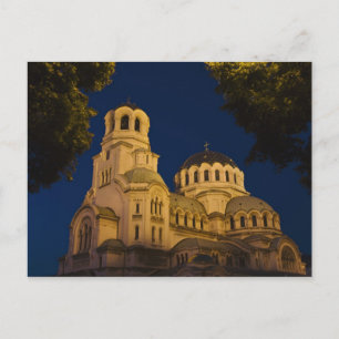 Cartão Postal Vista noturna da Catedral de Alexander Nevski