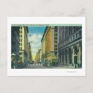 Cartão Postal Vista Ocidental da Rua 7 a partir da Rua Primavera