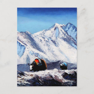 Cartão Postal Vista panorâmica da área de acampamento base da