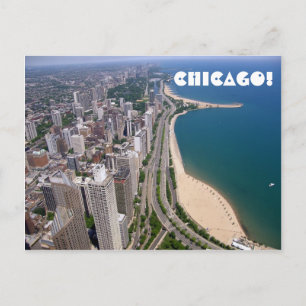Cartão Postal Vista panorâmica de Chicago