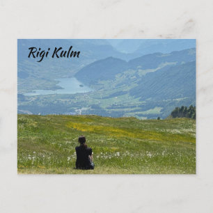 Cartão Postal Vista Panorâmica Rigi Kulm Suíça