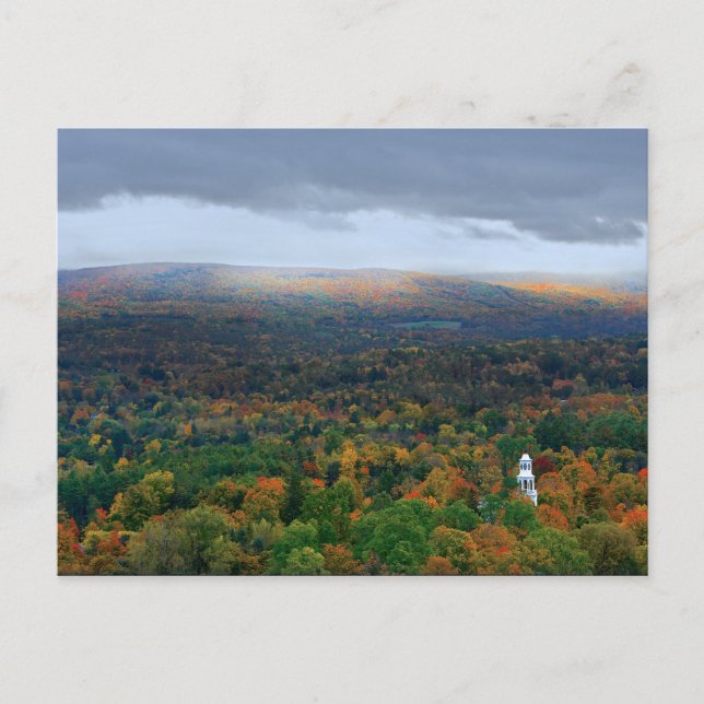 Cartão Postal Vista sobre o Monumento de Batalha de Bennington (Frente)