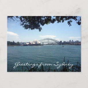 Cartão Postal vista sydney harbor