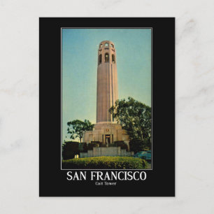 Cartão Postal Vista Torre Coit, San Francisco Vintage