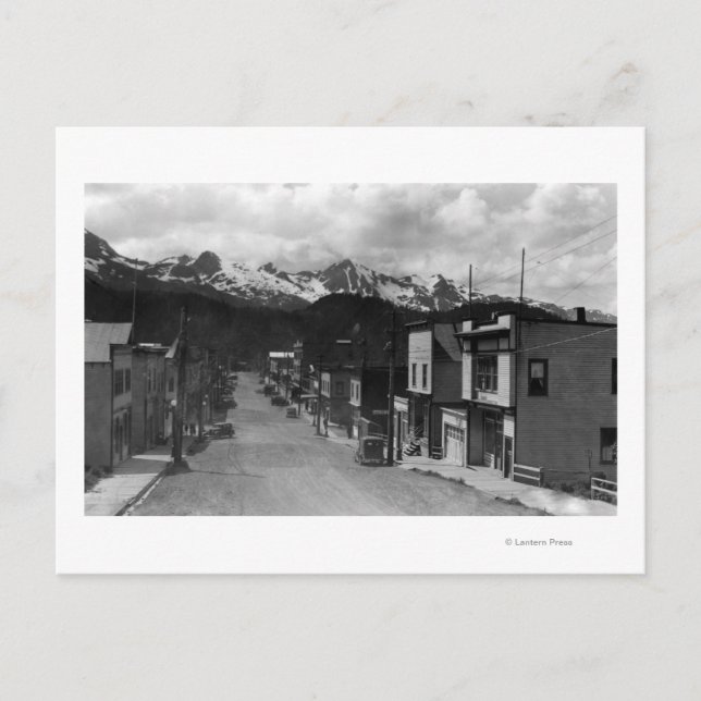 Cartão Postal Vista urbana de Cordova, Alasca Fotografia (Frente)