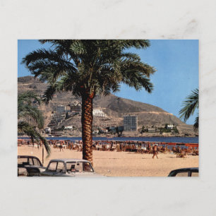 Cartão Postal Vista Vintage da Praia de Levante de Benidorm