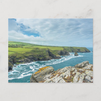 Cartão Postal Vistas costeiras do Mirante Willapark Boscastle