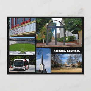 Cartão Postal Vistas de Athens, Geórgia EUA