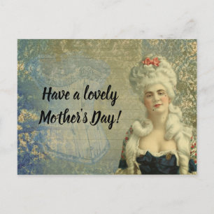 Cartão Postal Visto Formal da Senhora Vitoriana do Corset