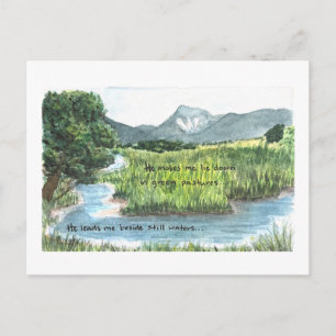 cartão postal visual psalm 23