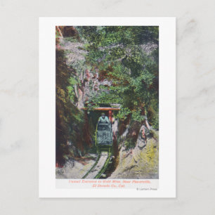 Cartão Postal Visualização da entrada do túnel de saída menor pa