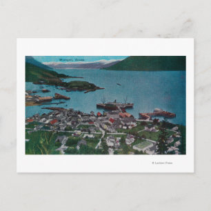 Cartão Postal Visualização de Cidade de Wrangell, AlaskaWrange