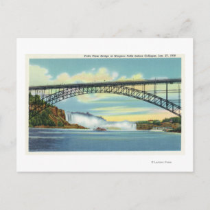 Cartão Postal Visualização de Falls View Bridge antes do Colapso
