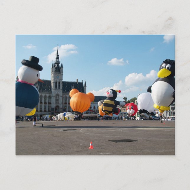 Cartão Postal Visualizações de fiesta de Balão (Frente)