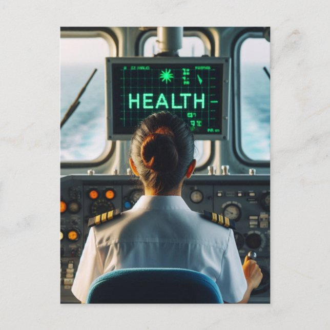 Cartão Postal Visualizing HEALTH Get Well Card (Frente)
