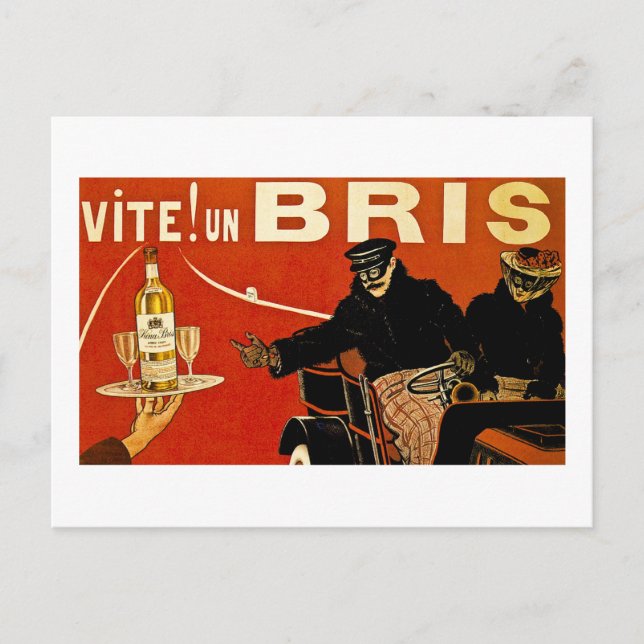 Cartão Postal Vite! Un Brie - Vintage French Advert (Frente)