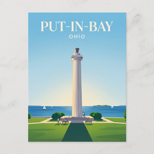 Cartão Postal Vitória de Perry e Memorial Internacional da Paz (Frente)