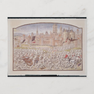 Cartão Postal Vitória dos habitantes de Gand liderada por