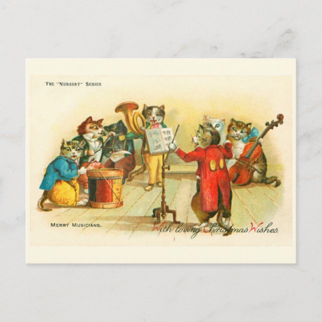 Cartão Postal Vitoriana Banda Musical de Cats de Natal Louis Wai (Frente)