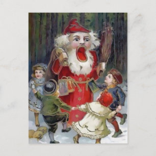 Cartão Postal Vitoriano Papais noeis Capateiros Nutcracker Natal