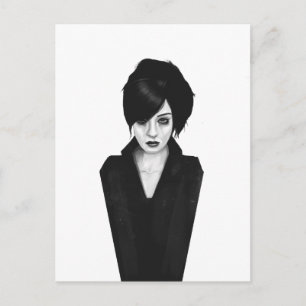 Cartão Postal viúva