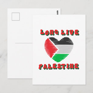 Cartão Postal Viva a Palestina