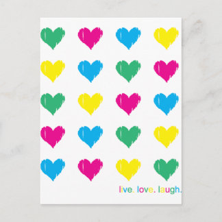 Cartão Postal Viva. Amor. Ria.